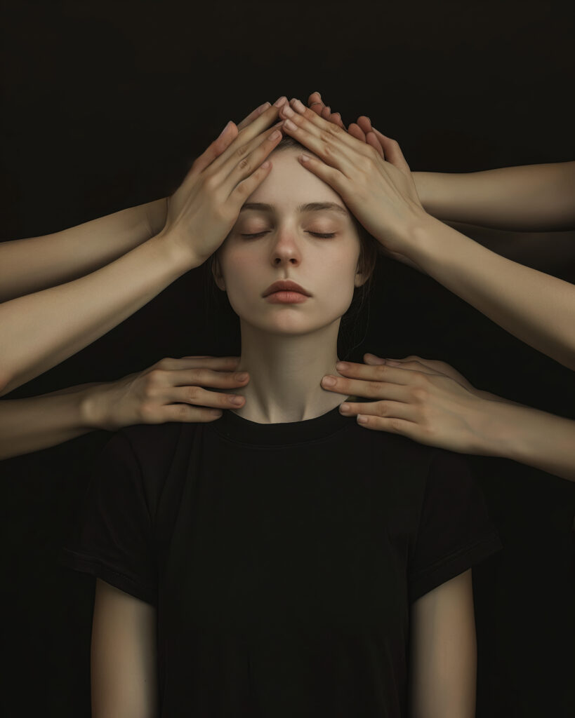 concept portrait overstimulated person 2