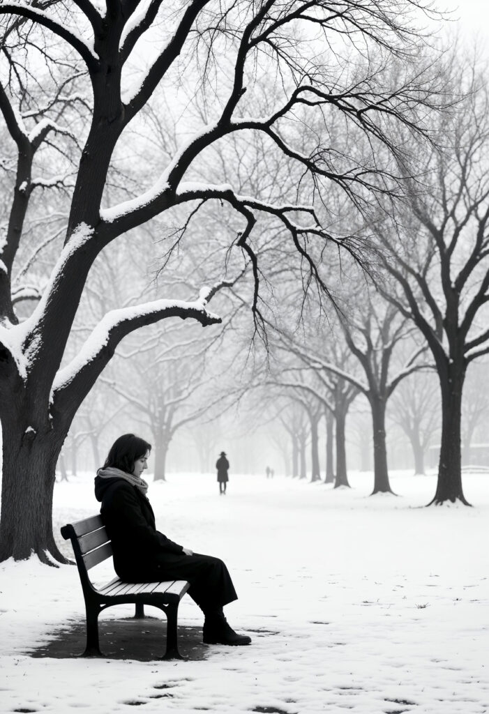 En varm kopp kaffe och en bok på ett soffbord med tända ljus i bakgrunden, symboliserande vintermys