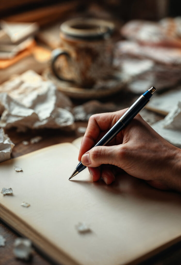 writers scene concept